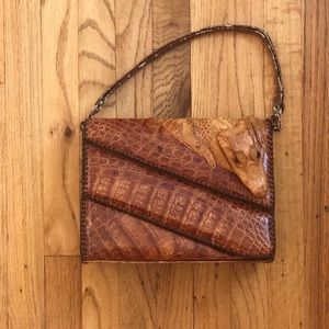 Authentic baby alligator Clutch